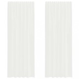 Cumpara ieftin Perdele Voile cu buzunare pentru bare 2 buc Alb