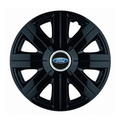 Set 4 Capace Roti, potrivite jantelor de R16, pentru Ford, model Cosmos Negru foto