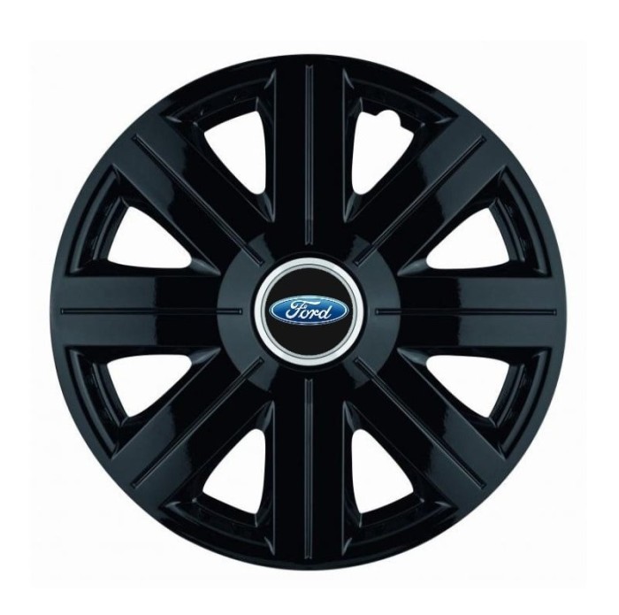 Set 4 Capace Roti, potrivite jantelor de R16, pentru Ford, model Cosmos Negru