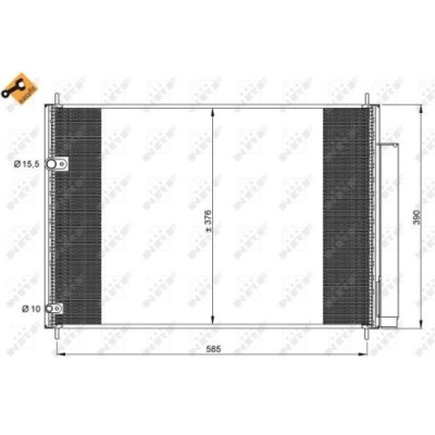 Condensator climatizare, Radiator clima Toyota Auris Nre15, Auris e18, Avensis Zrt27, Adt27, Corolla Limuzina e18, Verso Aur2, Zgr2 Nrf 35839 foto