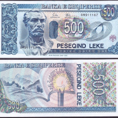 ALBANIA █ bancnota █ 500 Leke █ 1994 █ P-57 █ UNC █ necirculata