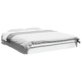 Cumpara ieftin Gossi cadru de pat, alb, 150x200 cm, lemn prelucrat
