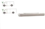 Prag MERCEDES VITO/ VIANO (W639), 01.2003-2015, partea stanga, sub usa fata; lungime 1095 mm,