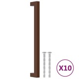 Cumpara ieftin Manere de dulap, 10 buc., bronz, 224 mm, otel inoxidabil
