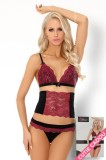 LIV223-1181 Set 3 piese lenjerie sexi din sutien brau si chilot, L/XL, S/M, LIVIA CORSETTI