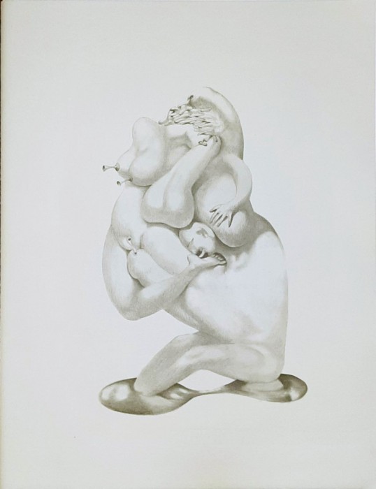 Jules PERAHIM - Compozitie Erotica 6, Heliogravura pe hartie Arches, 1972