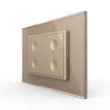 Cumpara ieftin Intrerupator cvadruplu cu touch Livolo cu rama din sticla, standard Italian - Serie noua SmartElectro IntelligentHouse