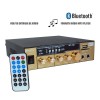 Amplificator Audio Bluetooth TeLi BT-158, Karaoke, USB, SD, Telecomanda, Radio FM, 2 Canale, Intrari Microfon
