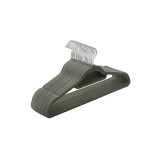 Set de 20 de umerase, Songmics, 43,5 cm, catifea, Gri, CRF20V