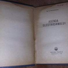 agenda electricianului,ing.E.PIETRAREANU,1968,Stare F.B conform foto,T.GRATUIT