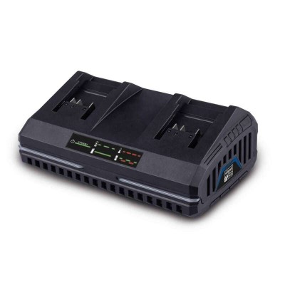 Incarcator dublu rapid pentru acumulatori Li-Ion SDBC4.5A Scheppach 7909201713, 20 V, 2-4 Ah foto