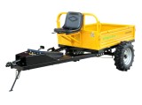 ProGARDEN Alpine RM500T Remorca cu tractiune G2, 500kg, 1 osie, prindere bolt pentru motocultor, roti profil agricol 6.00-12, 4 prezoane ProAdvanced P