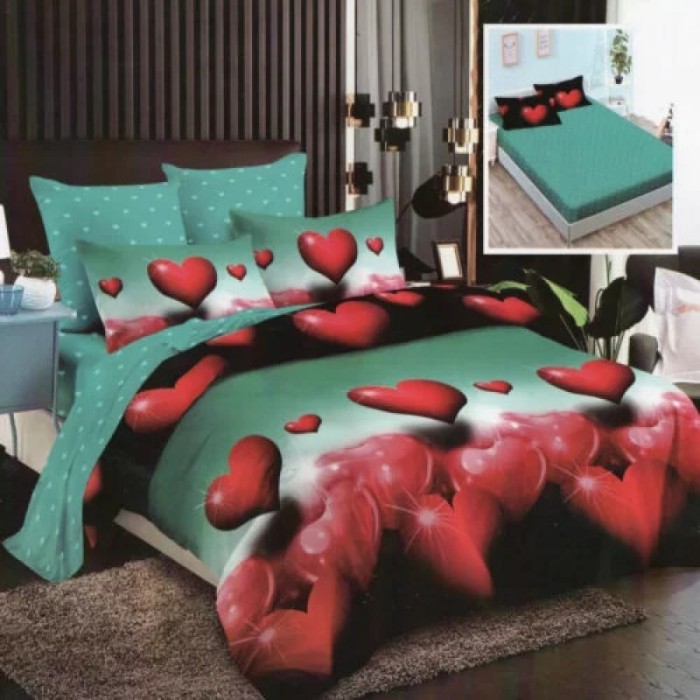 LENJERIE FINET 6 PIESE CU HUSĂ &ndash; 160&times;200 ȘI 180&times;200 (HF6P25) - 160x200