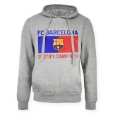FC Barcelona hanorac de bărbați cu glugă Bandera grey - XXL