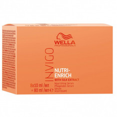 Tratament fiole Wella Professionals Invigo Nutri-Enrich hidratant pentru par uscat, 8 x 10 ml foto