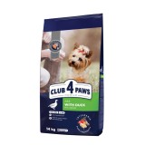 Cumpara ieftin Club 4 Paws Hrana uscata caini de talie mica - cu rata 14kg