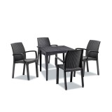 Set mobilier de grădină Natale 4+1, grafit