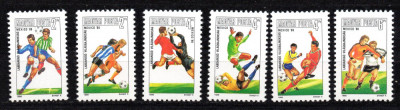 UNGARIA 1986, Sport, Fotbal, Mexic, serie neuzată, MNH foto