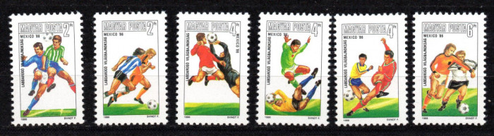 UNGARIA 1986, Sport, Fotbal, Mexic, serie neuzată, MNH