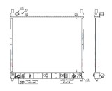 Radiator racire SSangYong Rexton, 12.2003-08.2006, motor 2.9 D, 88 kw, diesel, cutie automata, cu/fara AC, 658x510x26 mm, aluminiu brazat/plastic,