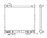 Radiator racire SSangYong Rexton, 12.2003-08.2006, motor 2.9 D, 88 kw, diesel, cutie automata, cu/fara AC, 658x510x26 mm, aluminiu brazat/plastic,, Rapid