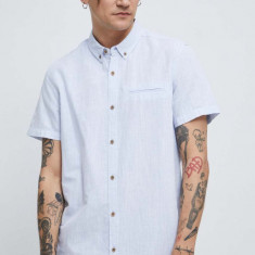 Medicine camasa de in barbati, cu guler button-down, regular