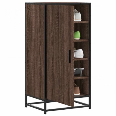 vidaXL Suport pantofi Stejar maro 48x38x97,5 cm Lemn prelucrat foto