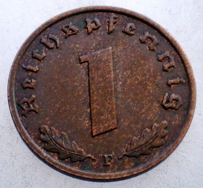 2.734 GERMANIA 1 REICHSPFENNIG 1938 F