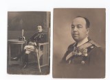 Lot Fotografie - Armata romana regala - Ofiter decorat - bareta Steaua Romaniei, Coroana Romaniei, Victoria, Crucea Comemorativa a Primului Razboi
