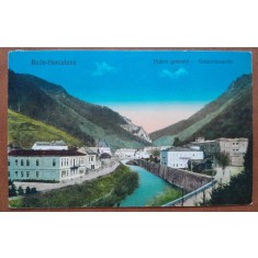 Carte postala, Baile Herculane, vedere generala, 1928