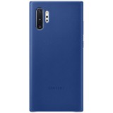 Husa Piele Samsung Galaxy Note 10+ N975 / Note 10+ 5G N976, Leather Cover, Albastra EF-VN975LLEGWW