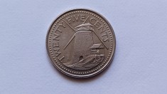 Barbados-25 Cents 1996 foto