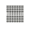 Set suruburi tastatura 100 bucati model A1369 A1466 A1465 A1370 A1278 A1286 A1297 A1398 A1425 A1502