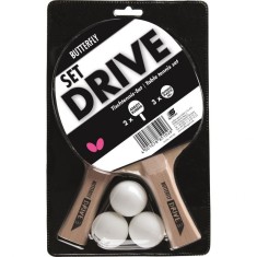 Set BUTTERFLY tenis de masa DRIVE, 2 Palete + 3 Mingi