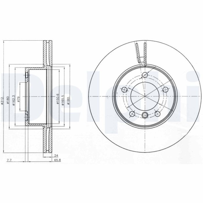 DELPHI BG4172C Disc frana