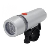 Lampa argintie pt bicicleta cu 5 leduri super albe ,