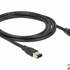 Cablu FireWire 6 pini la 4 pini 2m, Delock 82577