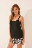 women&#039;secret bluză de pijama culoarea negru, 3272267