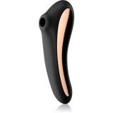 Satisfyer Dual KISS vibrator cu stimularea clitorisului Black 18,8 cm
