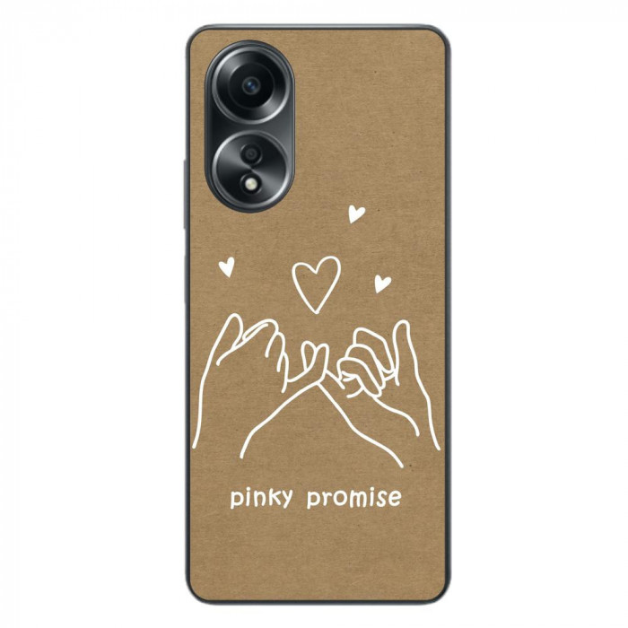 Husa compatibila cu Oppo A58 4G Silicon Gel Tpu Model BFF Pinky Promise