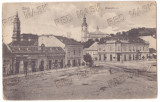 2736 - ZALAU, Salaj, Market, Romania - old postcard - used - 1918, Circulata, Printata