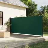 VidaXL Copertina laterală retractabilă, verde &icirc;nchis, 180x500 cm