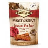 Carnilove Dog Jerky Bastonașe cu Pui &amp;amp; Porc mistreț 100 g