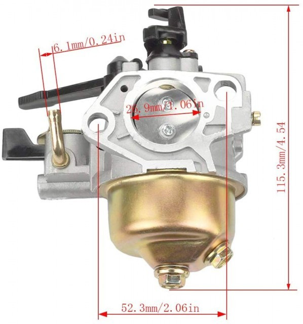 Carburator compatibil Honda GX 390, 13HP (cu robinet de benzina)