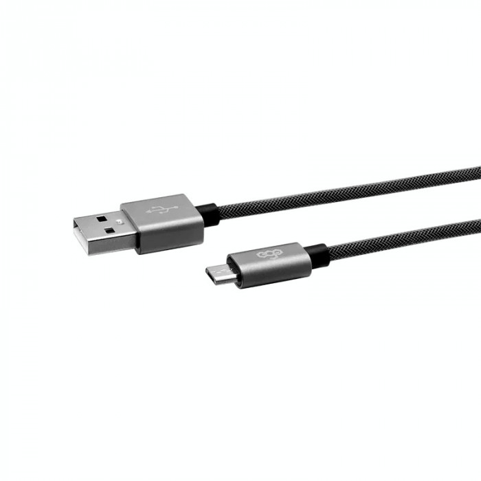 Cablu Date Micro Usb Ego 3A 0.3m Gri