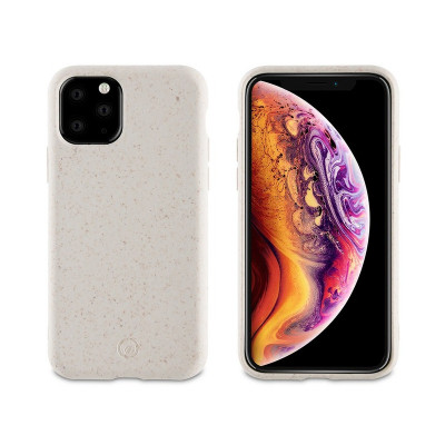 Husa Biodegradabila Muvit pentru Apple iPhone 11 Pro Max, Bambootek ECO, Alba(Cotton) MCBKC0005 foto