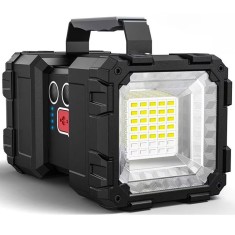 Lanterna multifunctionala, reincarcabila, power bank, 800lm, 7 moduri de luminare la 2 capete, negru Household NewTrend