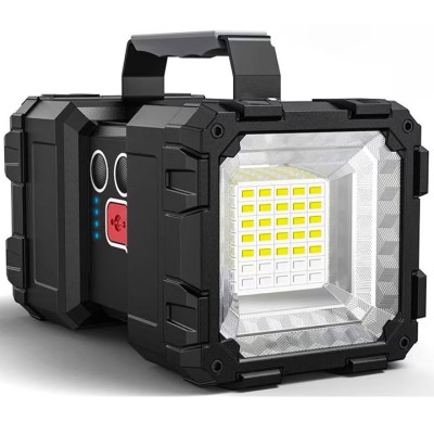 Lanterna multifunctionala, reincarcabila, power bank, 800lm, 7 moduri de luminare la 2 capete, negru Household NewTrend foto