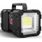 Lanterna multifunctionala, reincarcabila, power bank, 800lm, 7 moduri de luminare la 2 capete, negru Household NewTrend