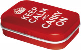 Cutie metalica cu bomboane - Keep Calm and Carry On